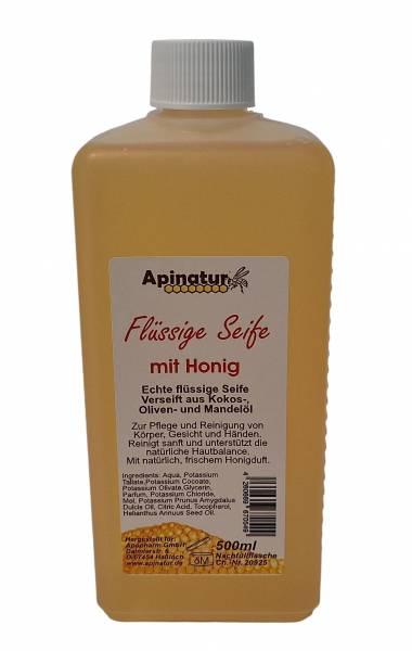 Apinatur Flüssige Honigseife 500ml Nachfüllflasche